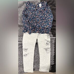NWOT carters top and baby yoda pant